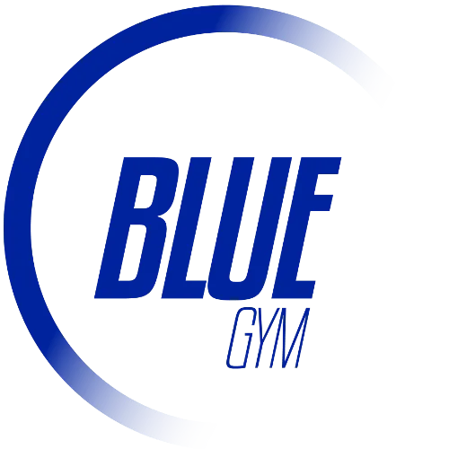 Logotipo azul sin descripción de Blue Gym.