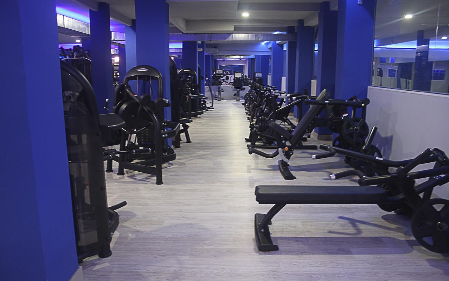 Blue Gym instalaciones Sala Fitness Gimnasio de Alcalá de Henares.