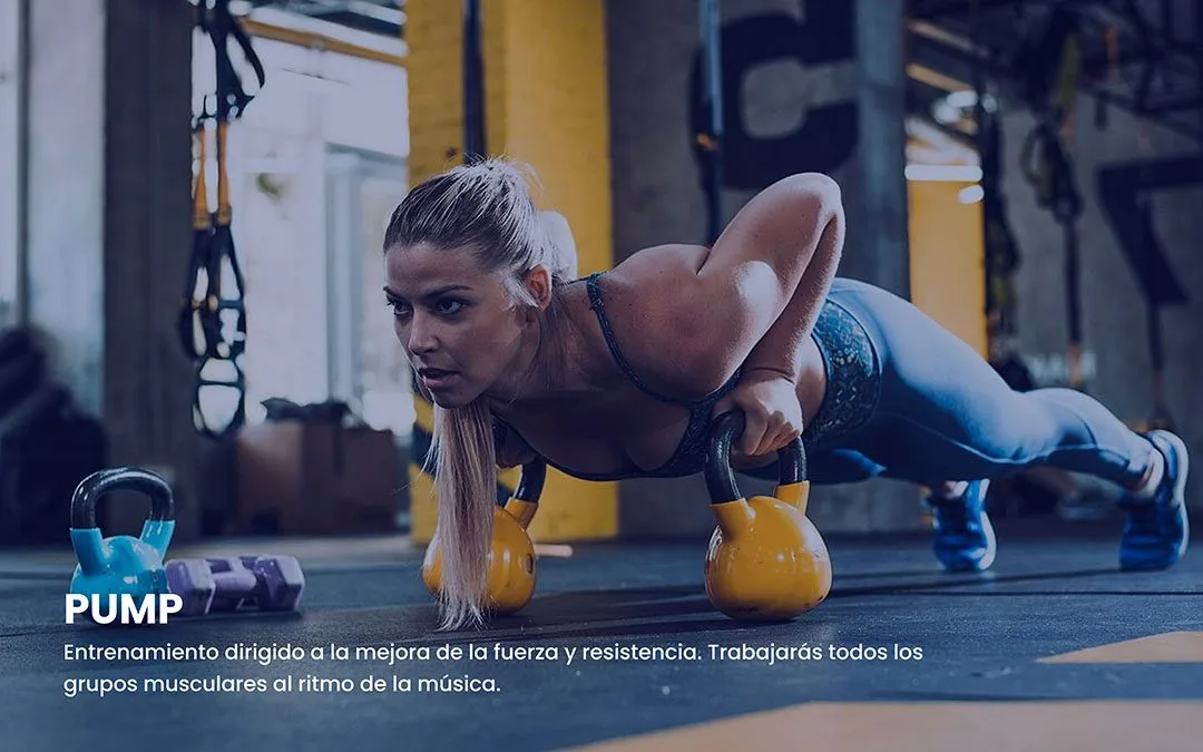 Blue Gym Clases Colectivas Pump.