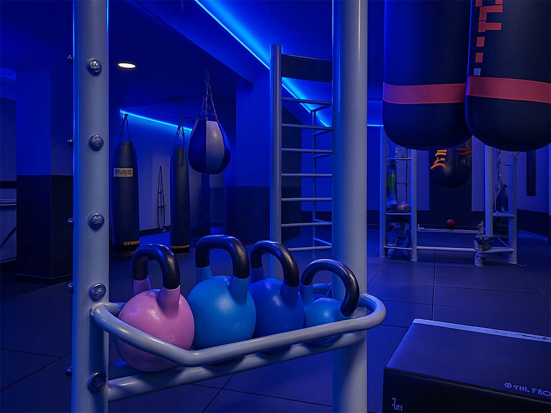 Blue Gym instalaciones Clases Colectivas Artes Marciales Gimnasio de Alcalá de Henares.